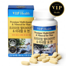 VIP Health 프리미엄 멀티비타민 앤 미네랄 포 맨 800mg 60정