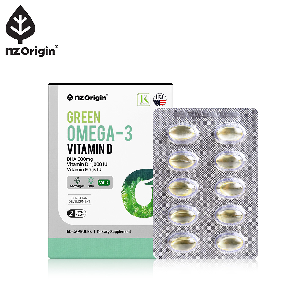 엔젯오리진 그린 오메가-3 비타민D (60캡슐)