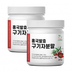 건강한입 홍국발효 구기자 분말 200g 2통