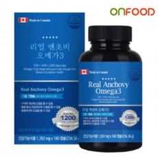 온푸드 리얼 엔초비 오메가3 180캡슐 6개월분 (쿠팡,티몬,위메프 판매금지)