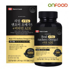 온푸드 리얼 rtg 엔초비 오메가3 + 비타민ADE 180캡슐 6개월분 (쿠팡,티몬,위메프 판매금지)