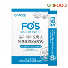 온푸드 프리바이오틱스 에프오에스 FOS 30포 1개월분 (쿠팡,티몬,위메프 판매금지)