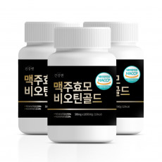 건강앤 맥주효모 비오틴 골드 120정 3통 (쿠팡판매금지)